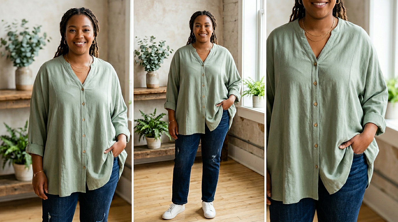 Büyük Beden Oversize Bluz